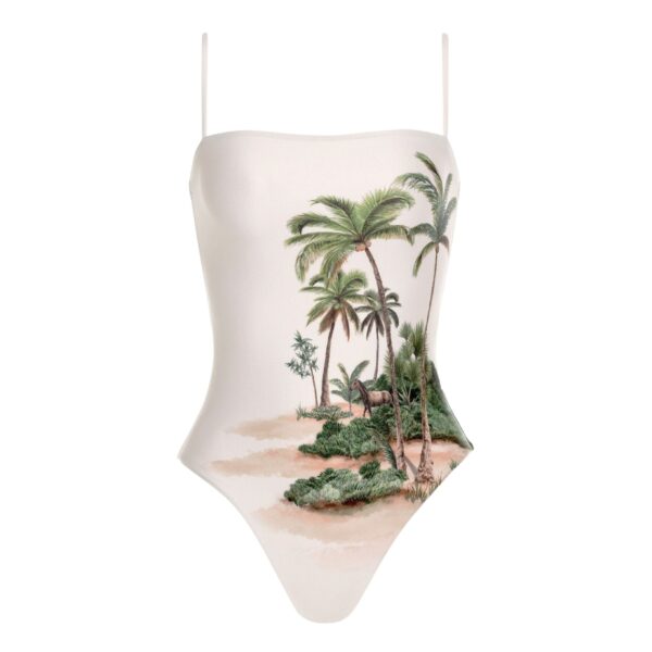 Agua by Agua Bendita Durazno Arena One Piece - Agua by Agua Bendita Beachwear - Artisanal Colombian Resort Wear at Coveti