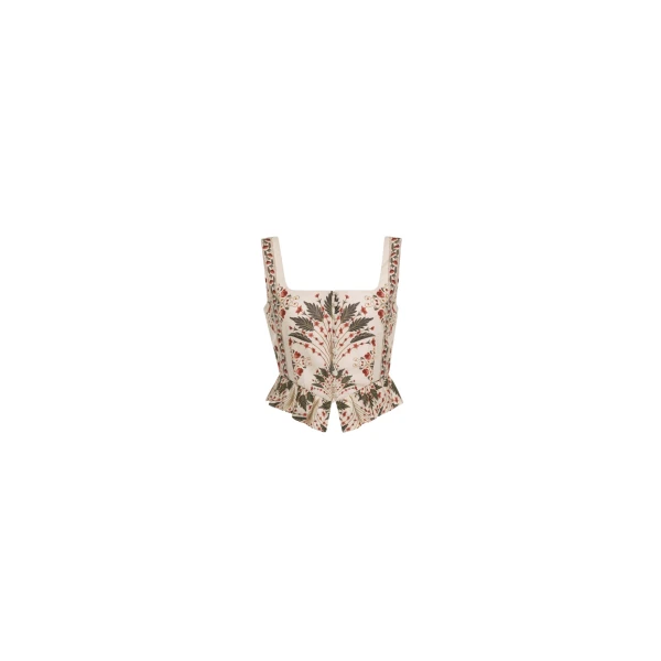 Agua by Agua Bendita Eslabon Andes Cropped Top - Agua by Agua Bendita Tops - Artisanal Colombian Resort Wear at Coveti