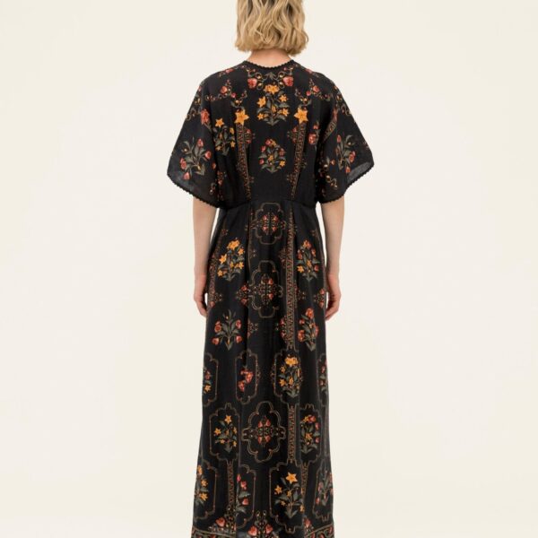 Agua by Agua Bendita Gesto Andes Kaftan - Agua by Agua Bendita Kimono - Artisanal Colombian Resort Wear at Coveti