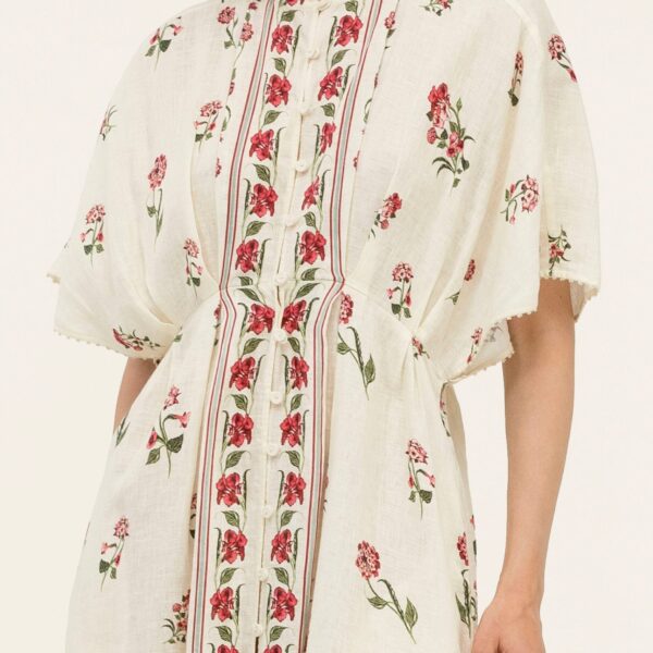 Agua by Agua Bendita Gesto Quebrada Kaftan - Agua by Agua Bendita Kimono - Artisanal Colombian Resort Wear at Coveti