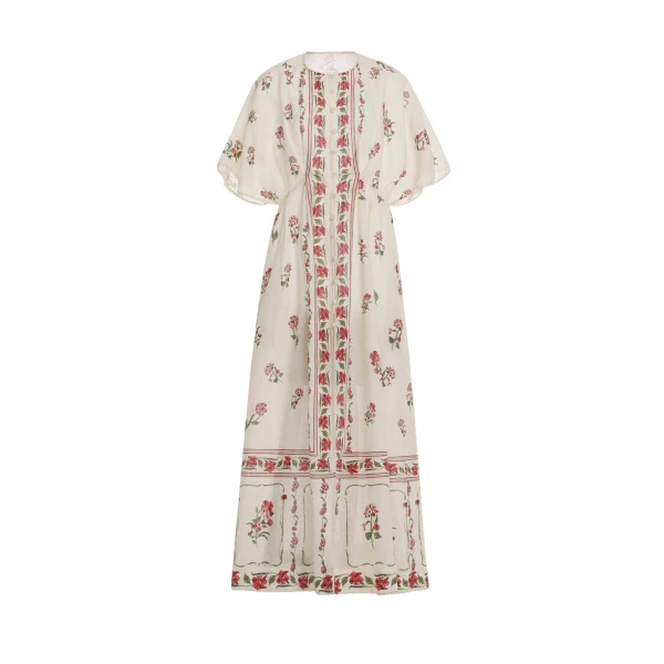 Agua by Agua Bendita Gesto Quebrada Kaftan - Agua by Agua Bendita Kimono - Artisanal Colombian Resort Wear at Coveti