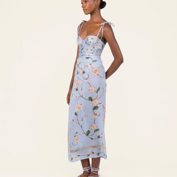 Agua by Agua Bendita Lavanda Navegante Pareo Midi - Agua by Agua Bendita Beachwear - Artisanal Colombian Resort Wear at Coveti
