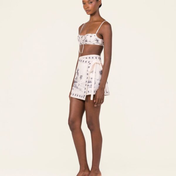 Agua by Agua Bendita Libertad Arena Bikini Top - Agua by Agua Bendita Beachwear - Artisanal Colombian Resort Wear at Coveti