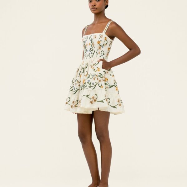 Agua by Agua Bendita Lima Laguna Mini Dress - Agua by Agua Bendita Dresses - Artisanal Colombian Resort Wear at Coveti