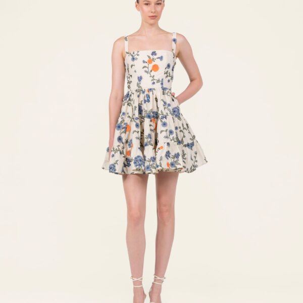 Agua by Agua Bendita Lima Mini Brisa Mini Dress - Agua by Agua Bendita Dresses - Artisanal Colombian Resort Wear at Coveti