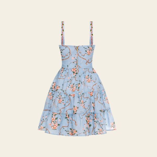 Agua by Agua Bendita Lima Mini Navegante Mini Dress - Agua by Agua Bendita Dresses - Artisanal Colombian Resort Wear at Coveti