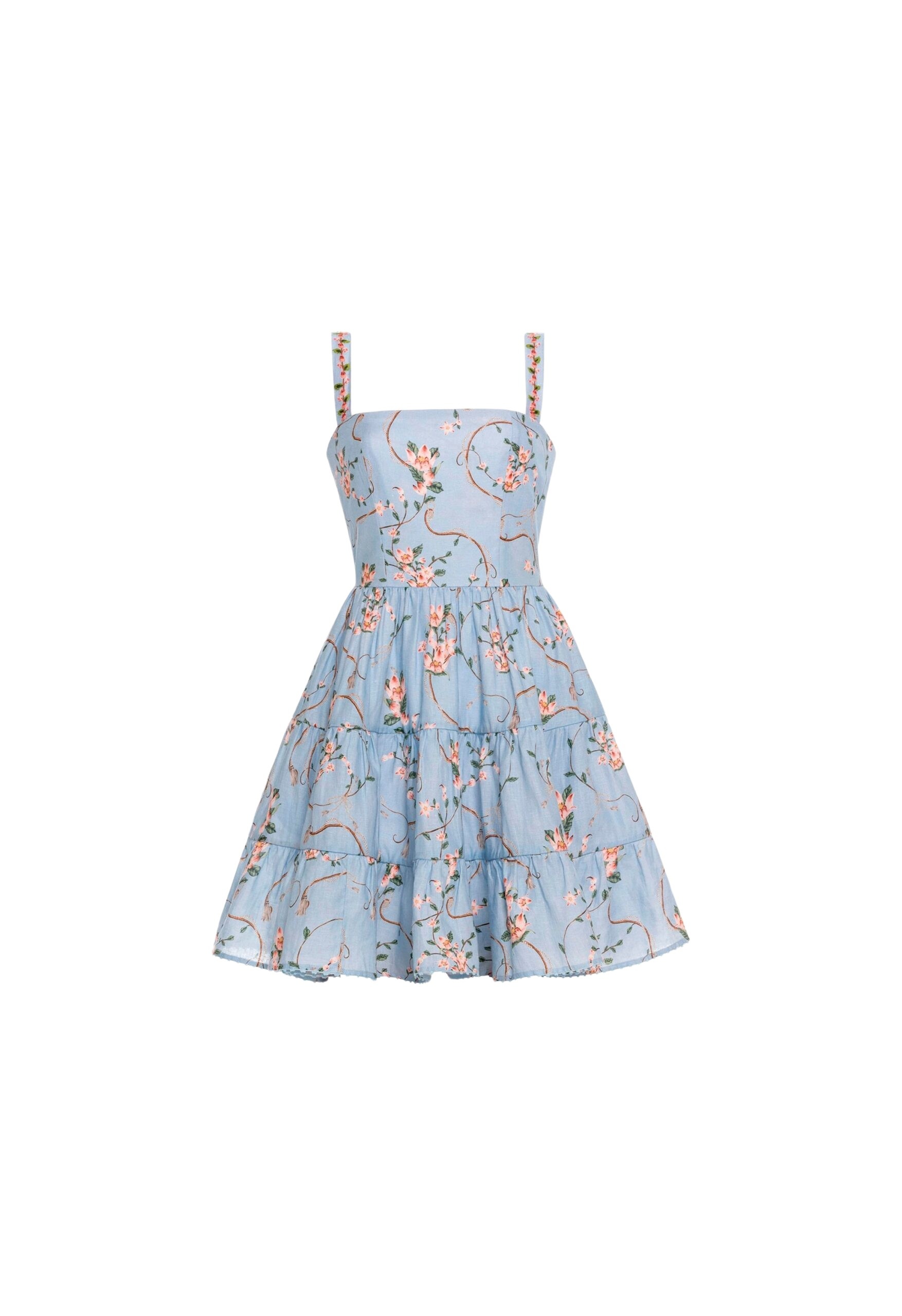 Agua by Agua Bendita Lima Mini Navegante Mini Dress - Agua by Agua Bendita Dresses - Artisanal Colombian Resort Wear at Coveti