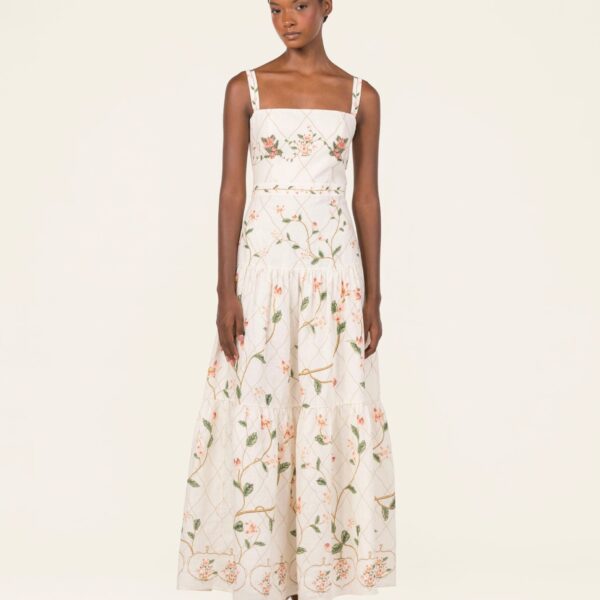 Agua by Agua Bendita Lima Navegante Maxi Dress - Agua by Agua Bendita Dresses - Artisanal Colombian Resort Wear at Coveti