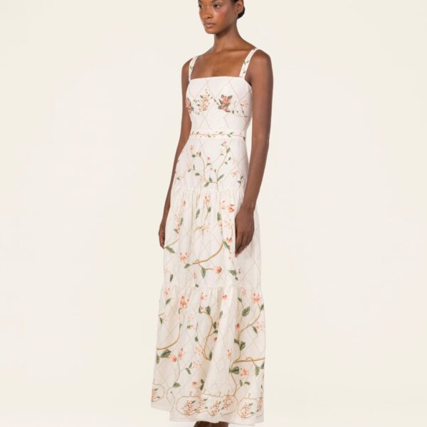 Agua by Agua Bendita Lima Navegante Maxi Dress - Agua by Agua Bendita Dresses - Artisanal Colombian Resort Wear at Coveti