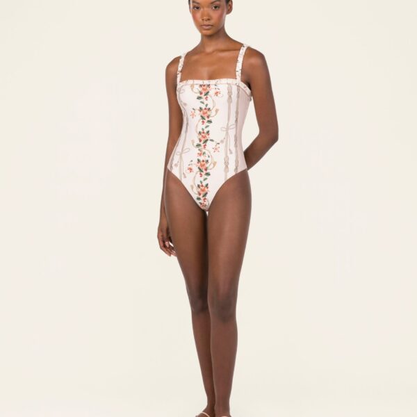 Agua by Agua Bendita Limon Navegante One Piece - Agua by Agua Bendita Beachwear - Artisanal Colombian Resort Wear at Coveti