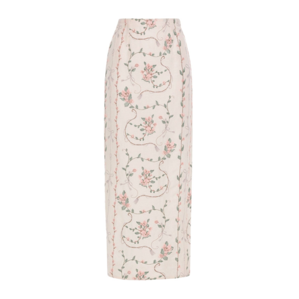 Agua by Agua Bendita Lirica Navegante Maxi Skirt - Agua by Agua Bendita Skirts - Artisanal Colombian Resort Wear at Coveti