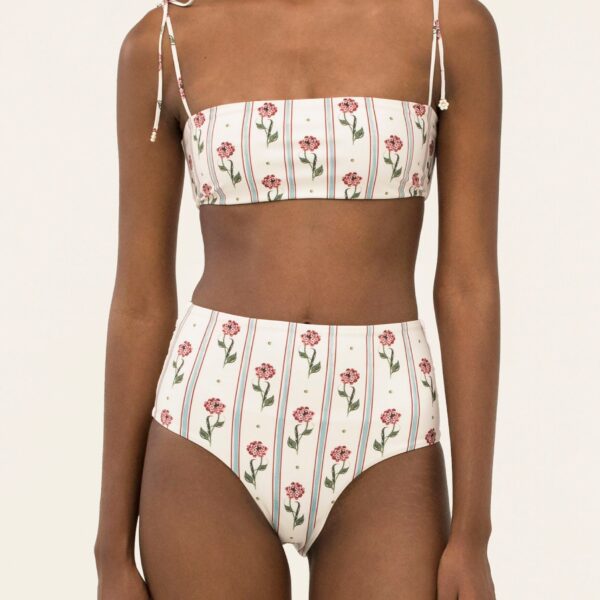 Agua by Agua Bendita Magenta Quebrada Bikini Bottom - Agua by Agua Bendita Beachwear - Artisanal Colombian Resort Wear at Coveti