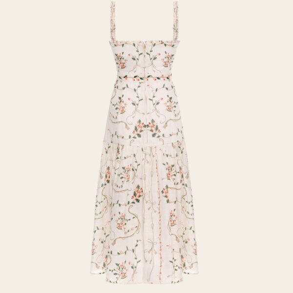 Agua by Agua Bendita Nispero Navegante Midi Dress - Agua by Agua Bendita Dresses - Artisanal Colombian Resort Wear at Coveti