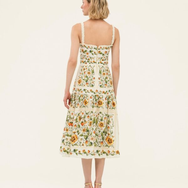 Agua by Agua Bendita Níspero Uchuva Midi Dress - Agua by Agua Bendita Dresses - Artisanal Colombian Resort Wear at Coveti