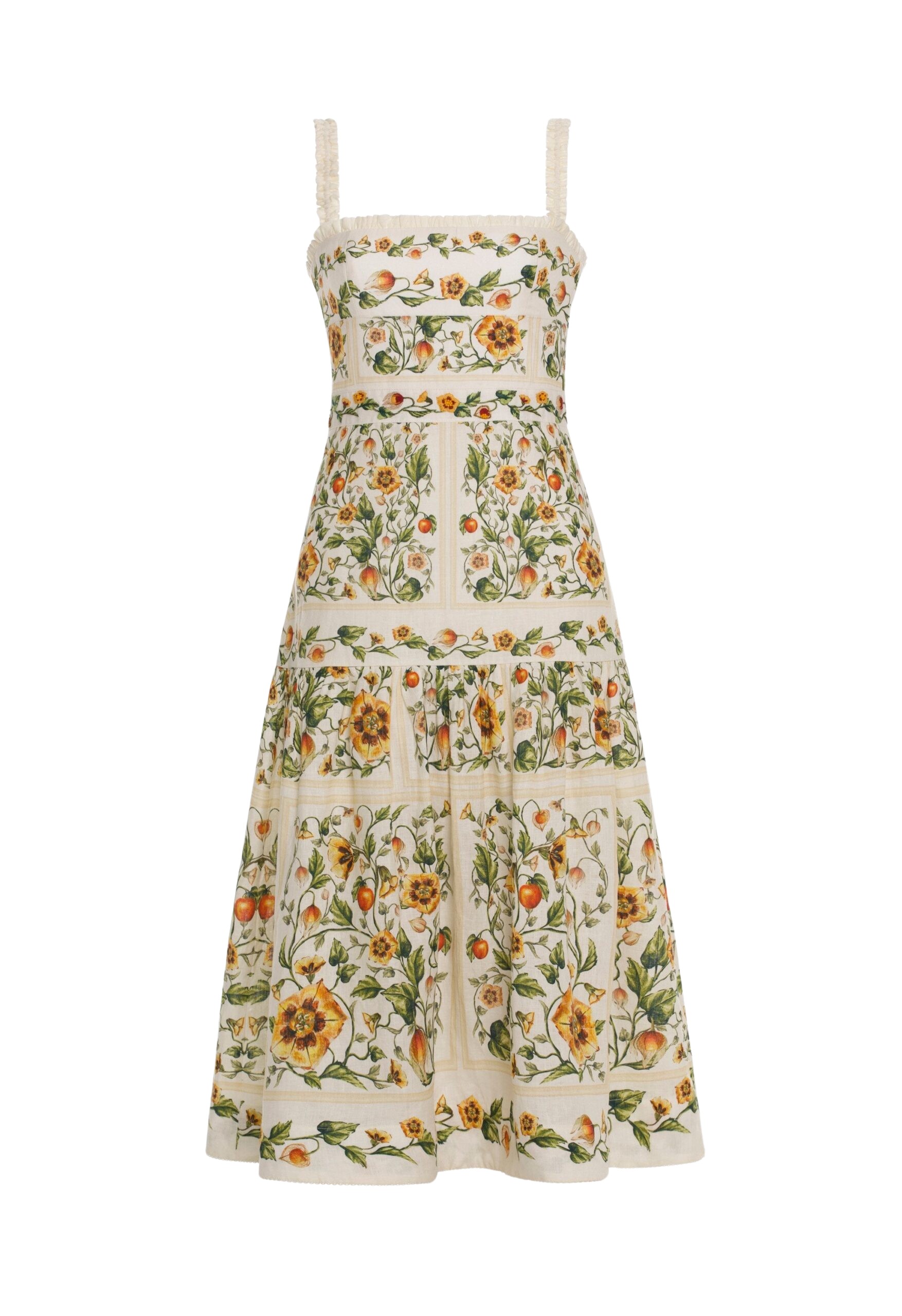 Agua by Agua Bendita Níspero Uchuva Midi Dress - Agua by Agua Bendita Dresses - Artisanal Colombian Resort Wear at Coveti