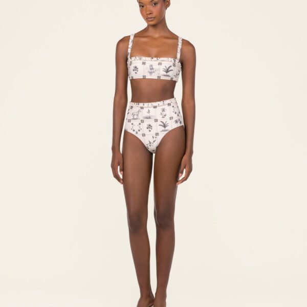 Agua by Agua Bendita Nopal Arena Bikini Bottom - Agua by Agua Bendita Beachwear - Artisanal Colombian Resort Wear at Coveti