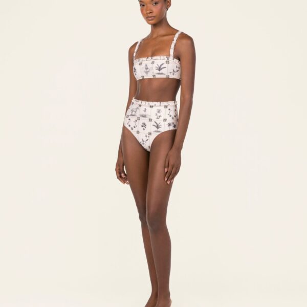 Agua by Agua Bendita Nopal Arena Bikini Bottom - Agua by Agua Bendita Beachwear - Artisanal Colombian Resort Wear at Coveti