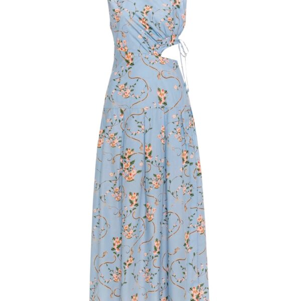 Agua by Agua Bendita Otoño Navegante Midi Dress - Agua by Agua Bendita Dresses - Artisanal Colombian Resort Wear at Coveti