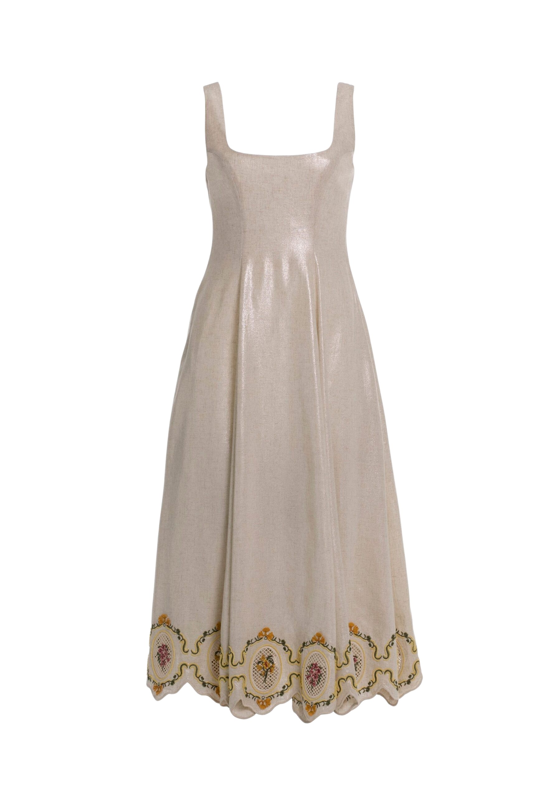 Agua by Agua Bendita Pistilo Cordillera Midi Dress - Agua by Agua Bendita Dresses - Artisanal Colombian Resort Wear at Coveti