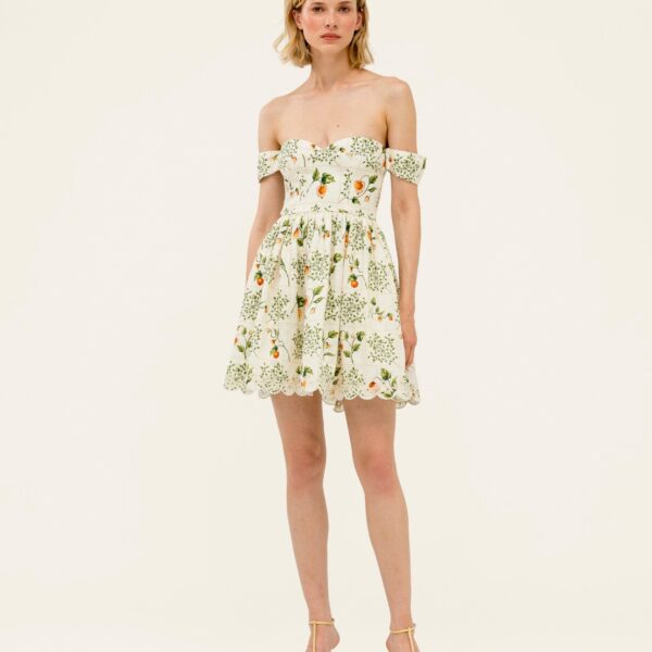 Agua by Agua Bendita Poesia Uchuva Mini Dress - Agua by Agua Bendita Dresses - Artisanal Colombian Resort Wear at Coveti