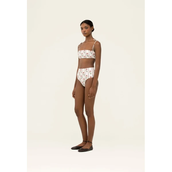 Agua By Agua Bendita Primavera Quebrada Bikini Top, view 4