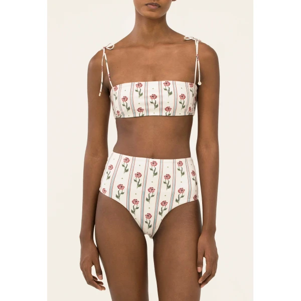 Agua By Agua Bendita Primavera Quebrada Bikini Top, view 6