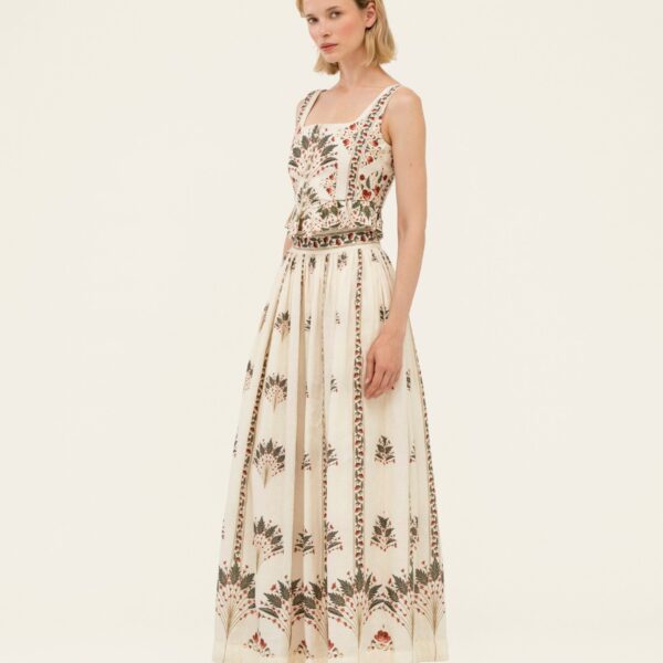 Agua by Agua Bendita Tangelo Andes Maxi Skirt - Agua by Agua Bendita Skirts - Artisanal Colombian Resort Wear at Coveti