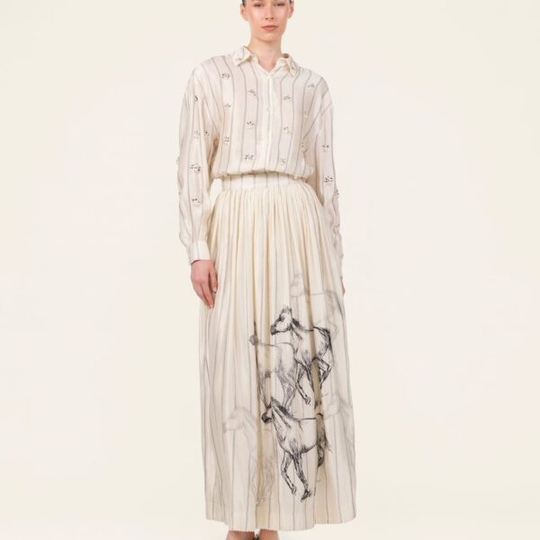 Agua by Agua Bendita Tangelo Arena Maxi Skirt - Agua by Agua Bendita Skirts - Artisanal Colombian Resort Wear at Coveti