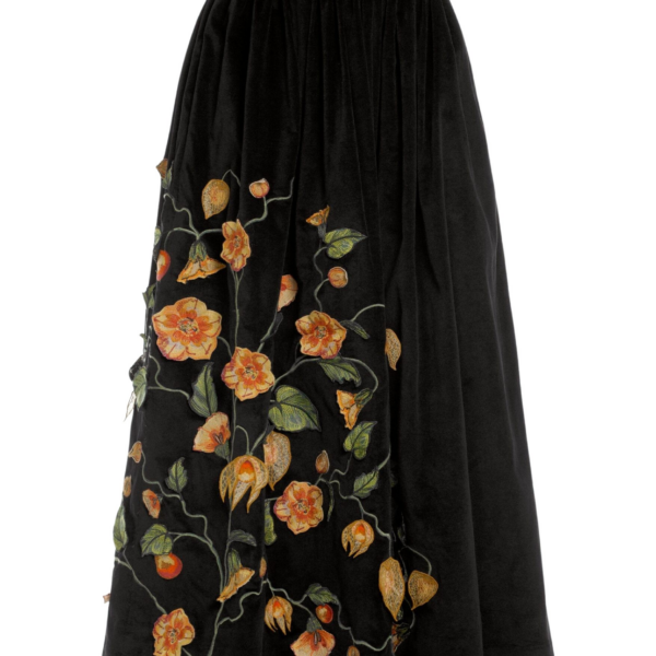 Agua by Agua Bendita Tangelo Uchuva Maxi Skirt - Agua by Agua Bendita Skirts - Artisanal Colombian Resort Wear at Coveti