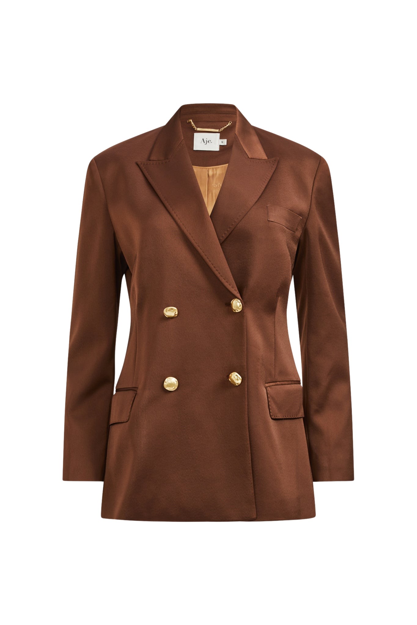 Aje Andrea Satin Blazer
