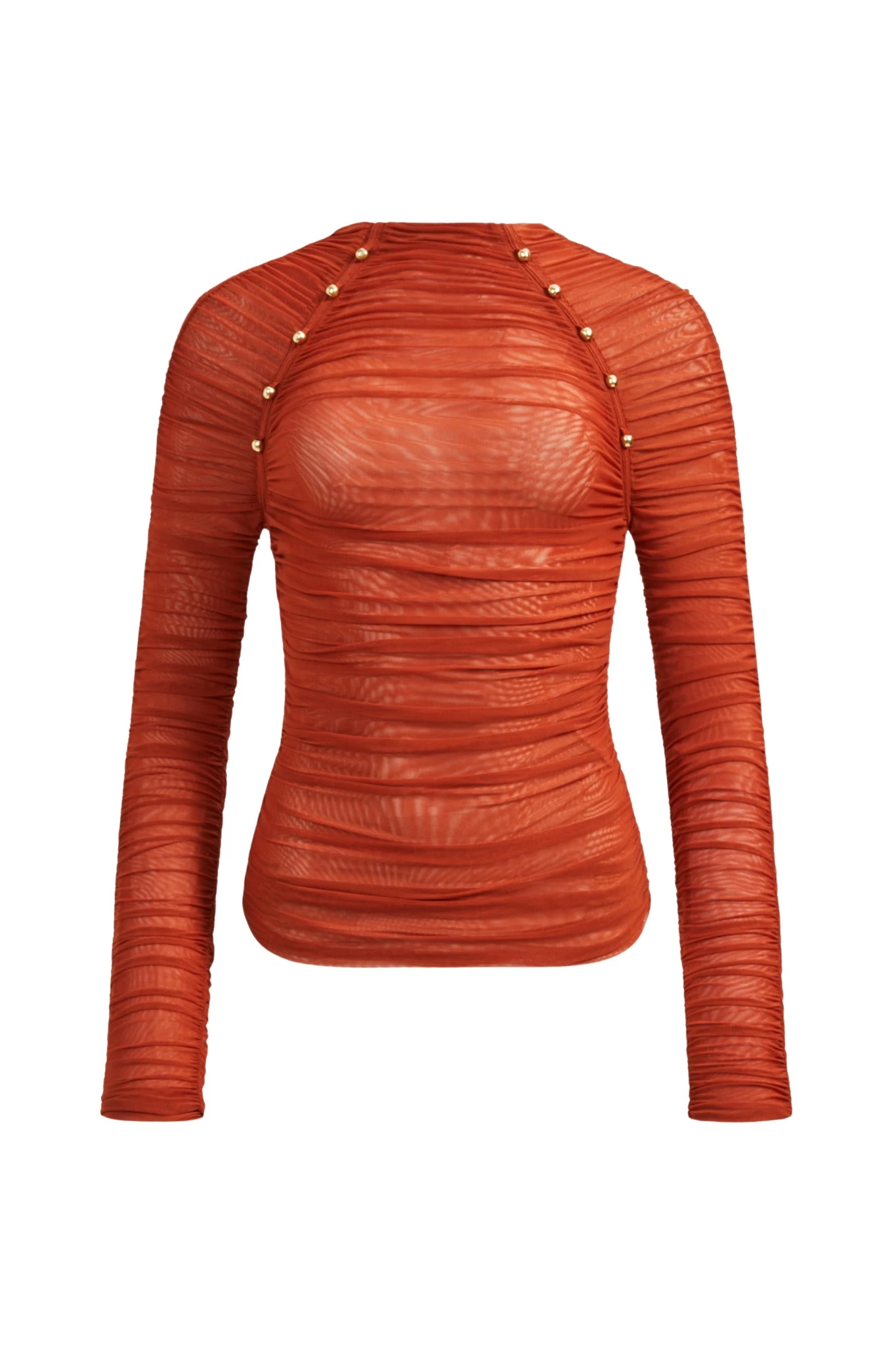 Aje-aus-Carline-Gathered-Mesh-Top76514_nobg Aje Orange
