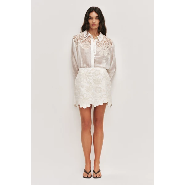Aje Gia Embroidered Shirt, view 2