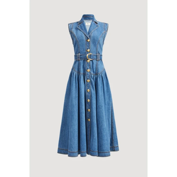 Liliana Denim Midi Dress