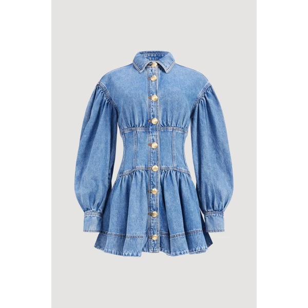 Lorraine Denim Mini Dress
