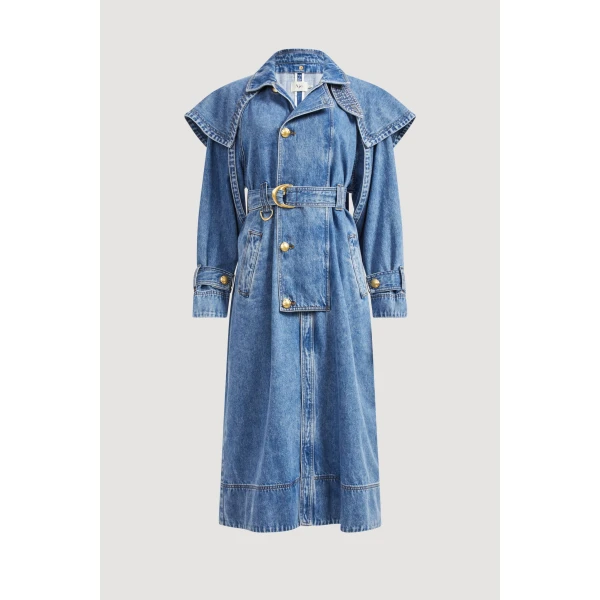 Lorraine Denim Trench Coat