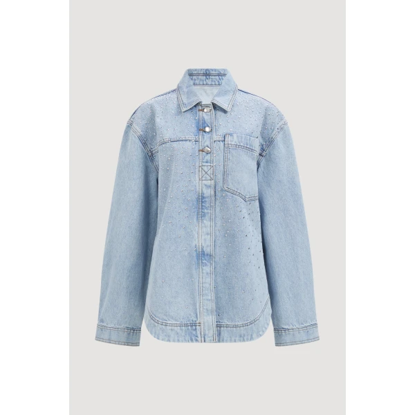 Lucina Stud Denim Shirt
