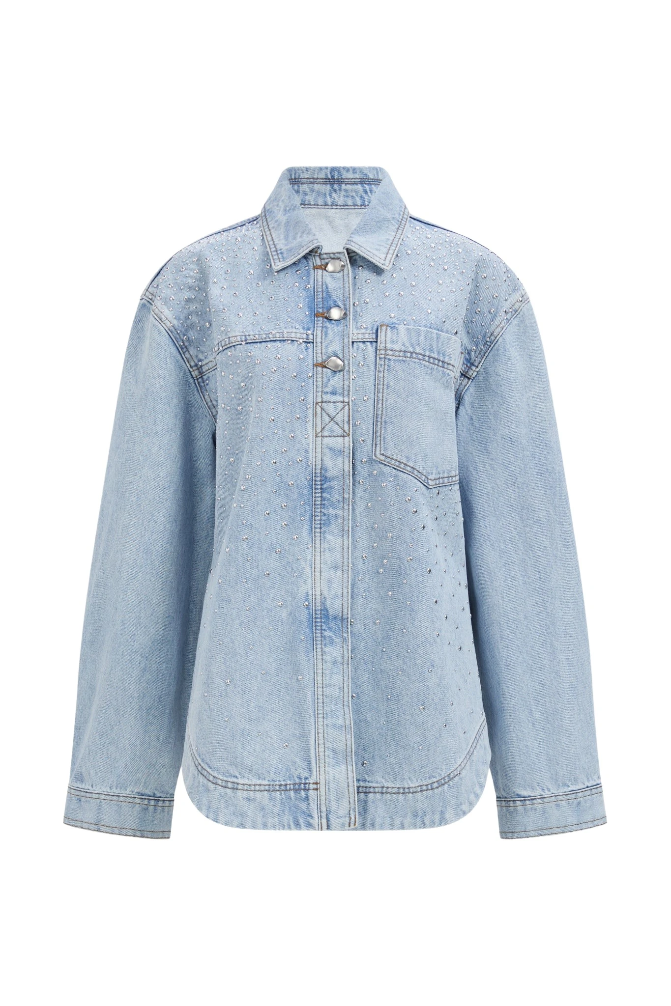Aje-aus-Lucina-Stud-Denim-Shirt87763_nobg Aje Blue