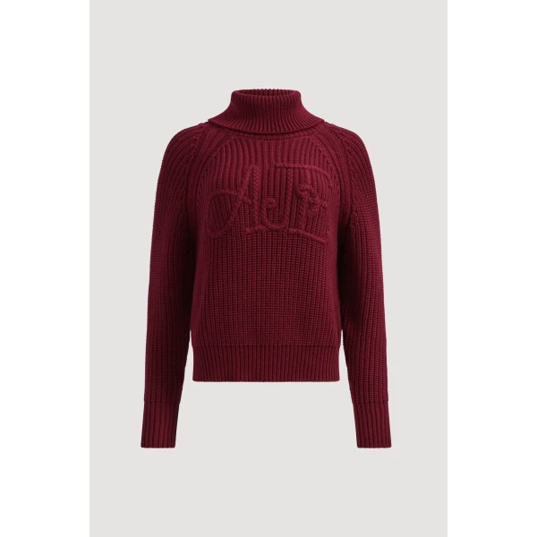 Mea Logo Funnel Neck Jumper