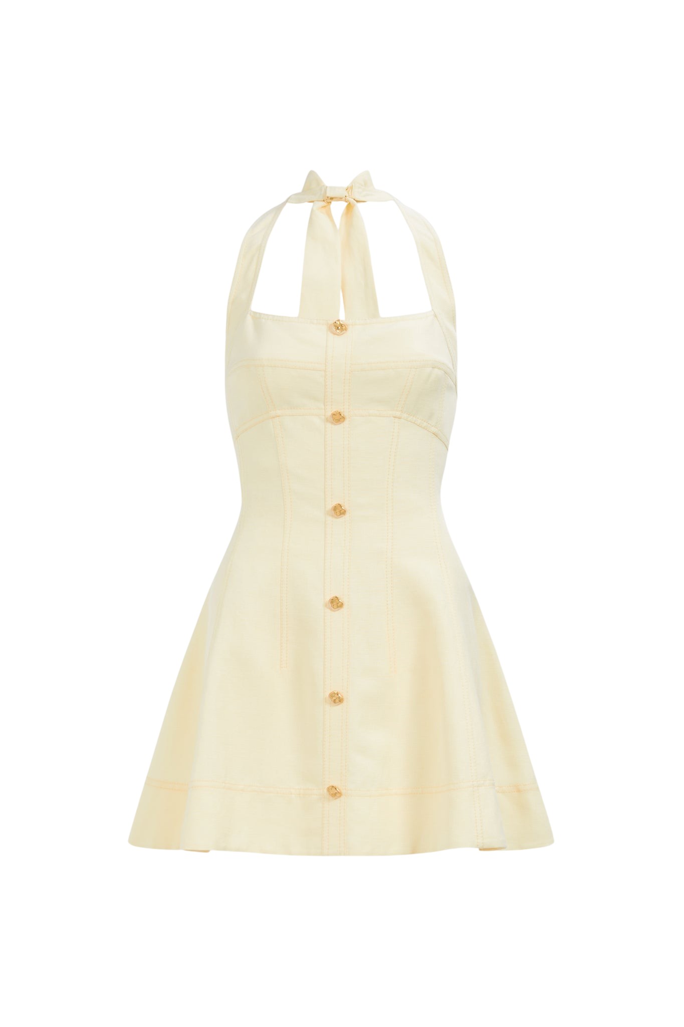 Aje Monroe Halter Mini Dress