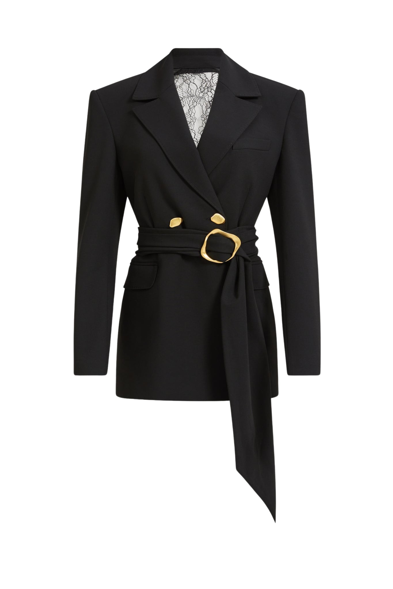 Aje Simone Lace Back Blazer