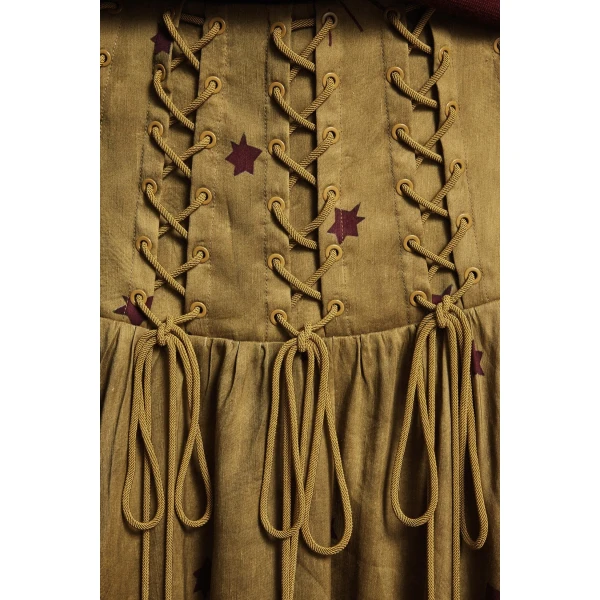 Alemais Astro Skirt Olive  Sustainable Skirts with Alémais print - Coveti Australian Designer