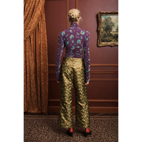 Alemais Betsy Ruched Top  Sustainable Tops with Alémais print - Coveti Australian Designer