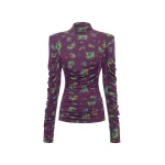 Alemais Betsy Ruched Top  Sustainable Tops with Alémais print - Coveti Australian Designer