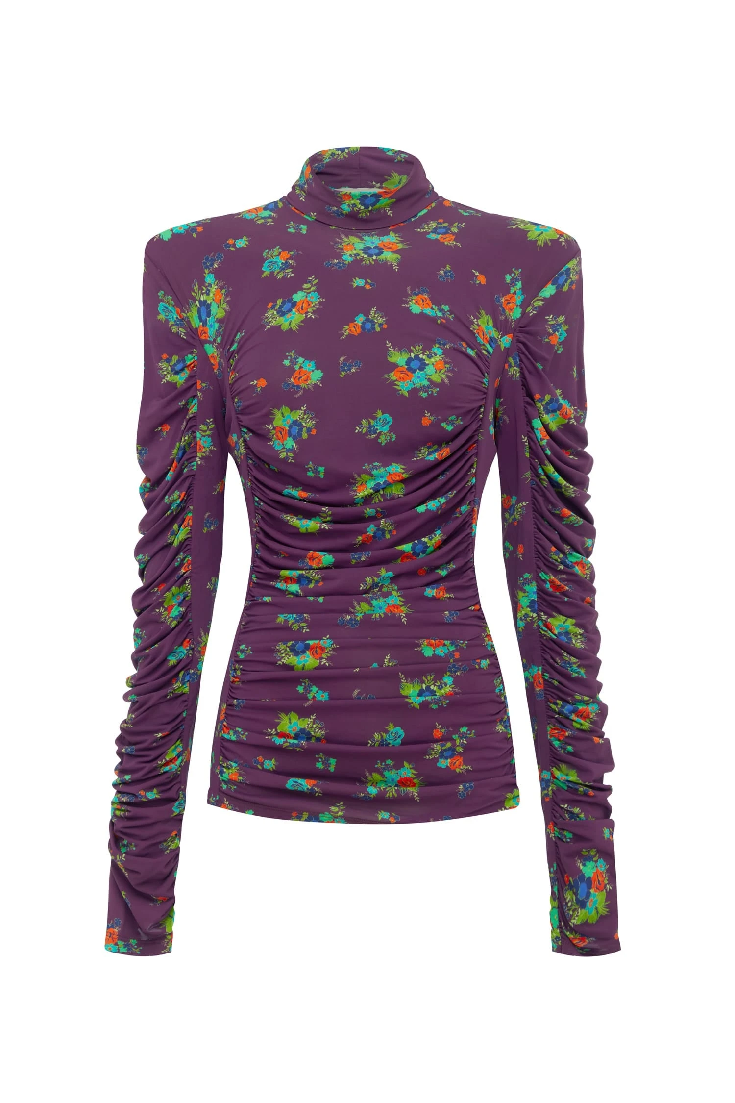 Betsy Ruched Top by Alemais - Tops Alemais Betsy Ruched Top Sustainable Tops with Alémais print - Coveti Australian Designer
