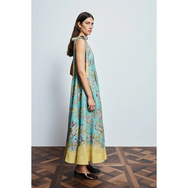 Alemais Jerry Ballet Midi Dress  Sustainable Dresses with Alémais print - Coveti Australian Designer