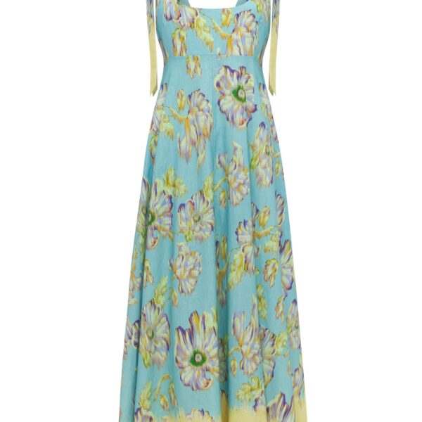 Alemais Jerry Ballet Midi Dress  Sustainable Dresses with Alémais print - Coveti Australian Designer