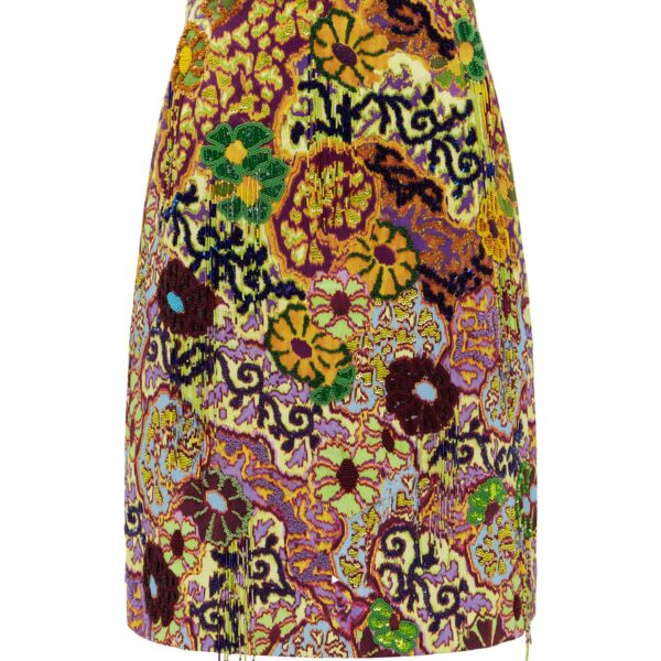 Alemais Joanna Embellished Skirt  Sustainable Skirts with Alémais print - Coveti Australian Designer