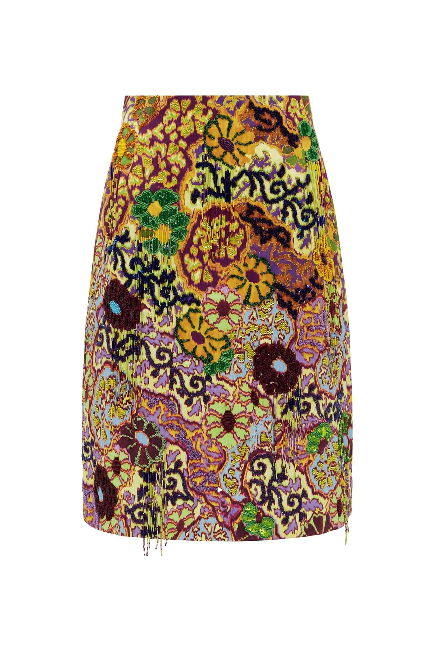Joanna Embellished Skirt by Alemais - Skirts Alemais Joanna Embellished Skirt Sustainable Skirts with Alémais print - Coveti Australian Designer