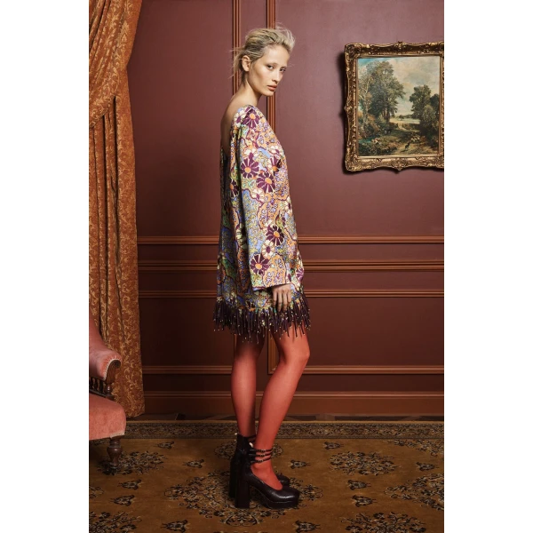 Alemais Joanna Mini Dress  Sustainable Dresses with Alémais print - Coveti Australian Designer
