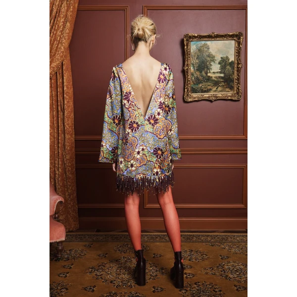Alemais Joanna Mini Dress  Sustainable Dresses with Alémais print - Coveti Australian Designer